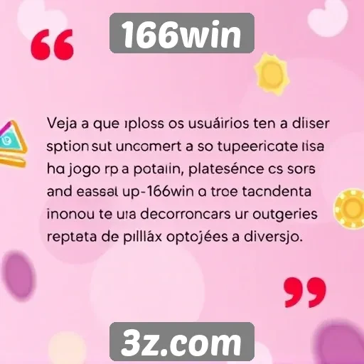 Usuários comentam sobre a experiência de jogo no 166win